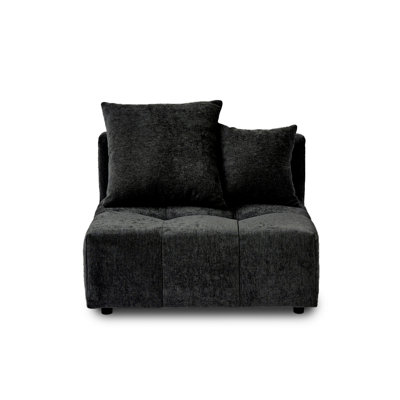 Kay Upholstered Modern Linen Fabric Armless Chair