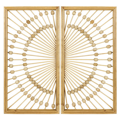 Suspension murale en bois