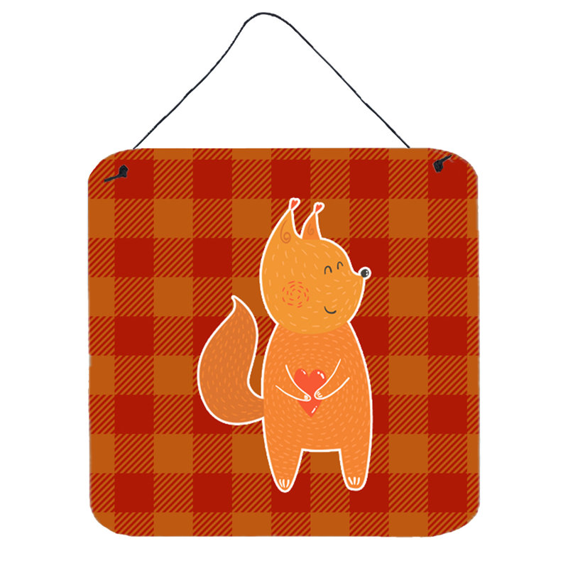 Décoration murale en aluminium fox