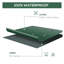 Housse de canapé d'angle d'extérieur imperméable et résistante 246 x 165 x 66 cm - Vert foncé - Protection pour mobilier de jardin avec cordon de serrage