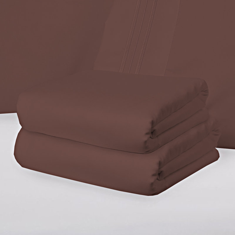 Brown Queen Ultra Soft Microfiber 4-Piece Sheet Set