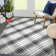 Striped Machine Washable Rugs Geometric Modern Non-Slip Rug for Living Room Bedroom Nursery Dining Table Bedside Decor