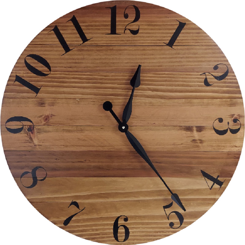 Madelynne Wood Wall Clock, Extra Large