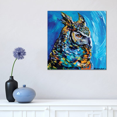 Eagle Owl by Lindsey Dahl - Wrapped Canvas Print