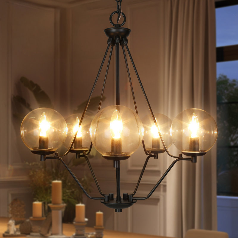 Beesley 5 - Light Sputnik Sphere Chandelier