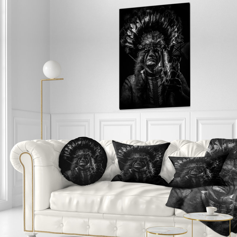  Coussin Tribal, Rectangulaire, 12 po x 20 po