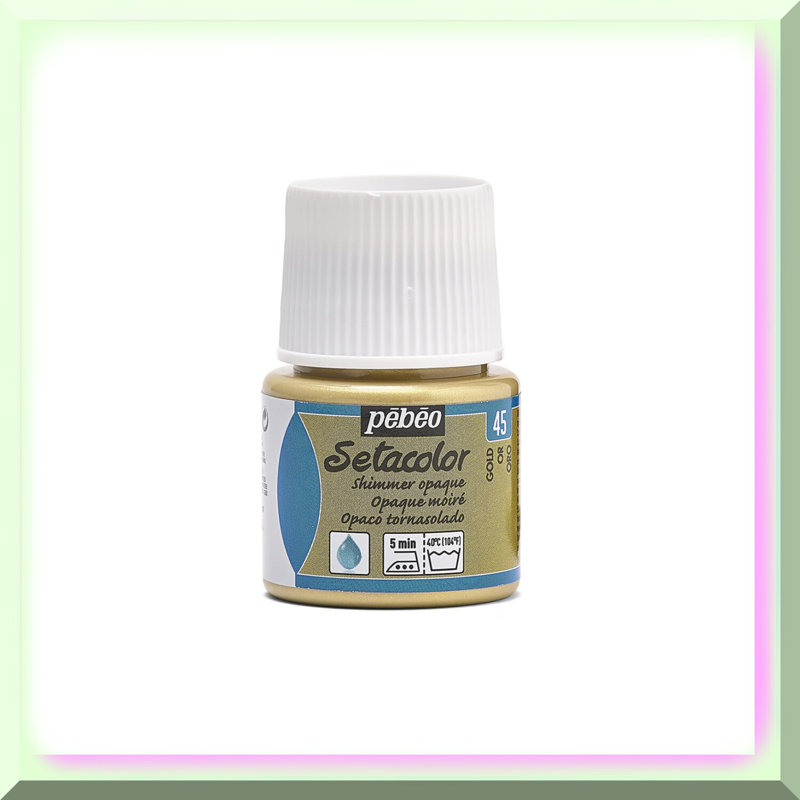 Golden Glow Fabric Paint 45ml Opaque Shimmering
