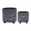 S / 2 POT DE FLEURS 6/8 ", NOIR