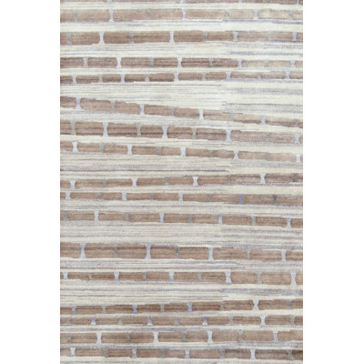 Wool Striped Area Rug