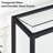 70.9'' Glass Top Console Table