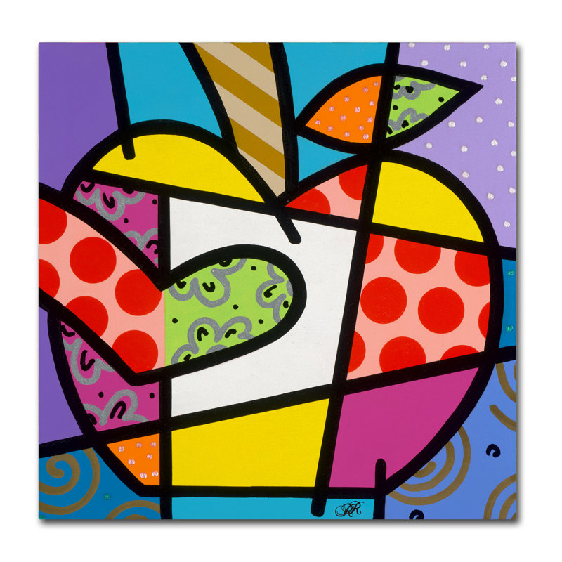 «Big Apple I» par Divina, reproduction d'art sur toile tendue, H 35 po x l 35 po x P 2 po