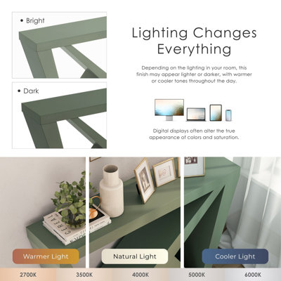 Blinny 47.25''W W-Shaped Console Table