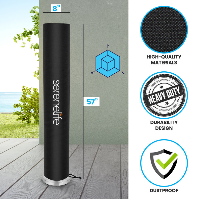SereneLife 8.03'' W x 8.03'' D Patio Heater Cover