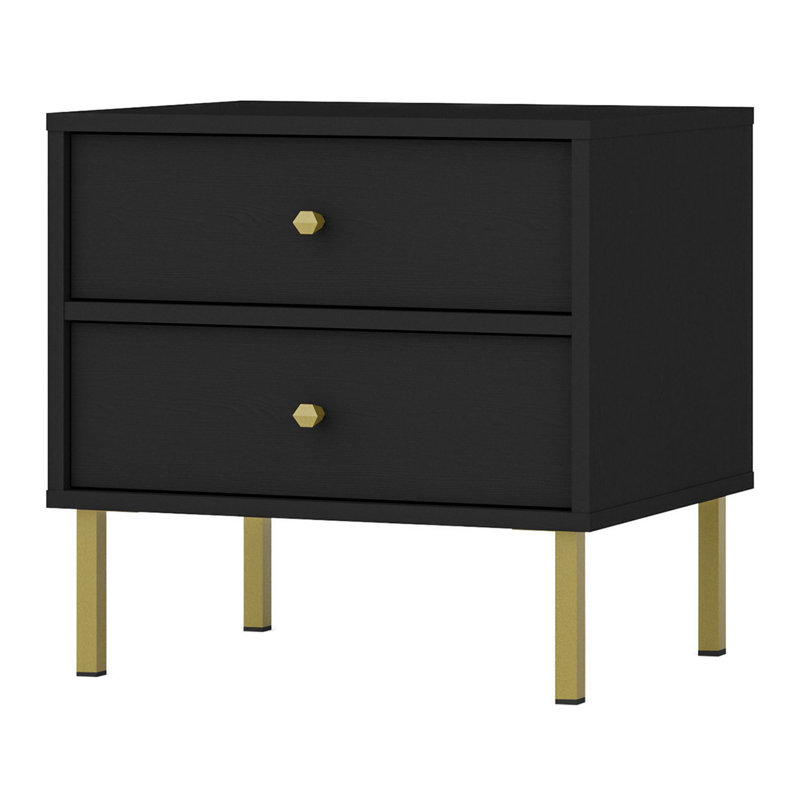 51.8cm W Manufactured Wood Bedside Table
