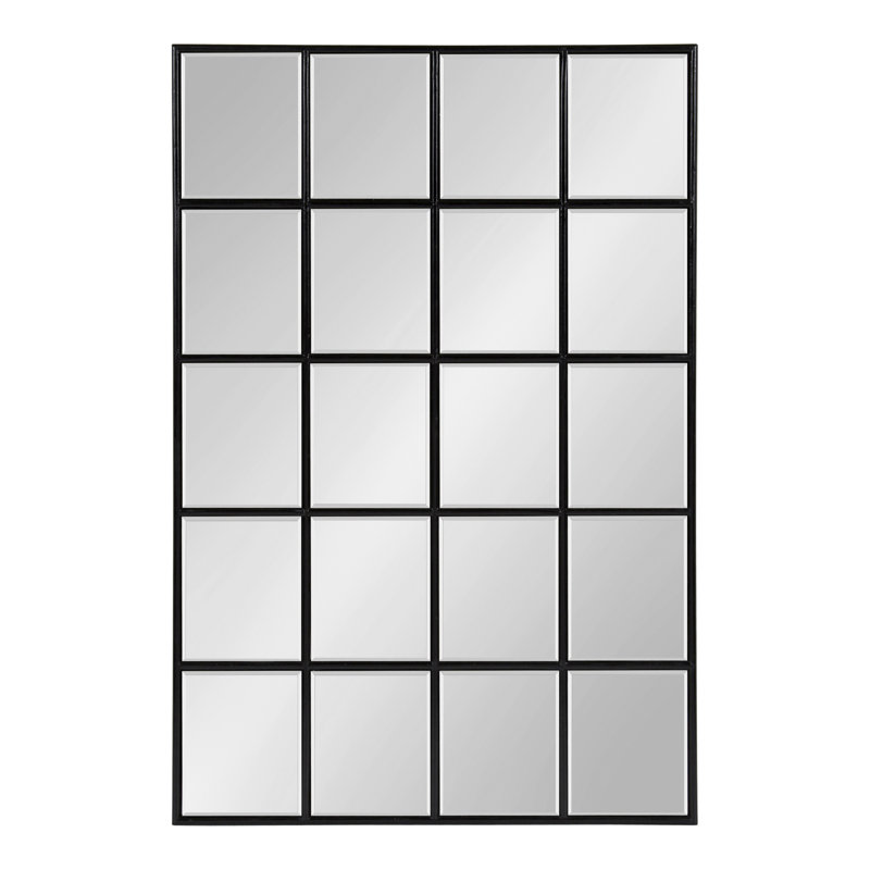 Gallo Engineered Wood Flat Mirror, Black