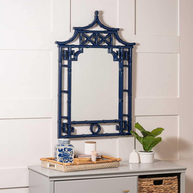 Maya Wall Mirror, Navy Blue