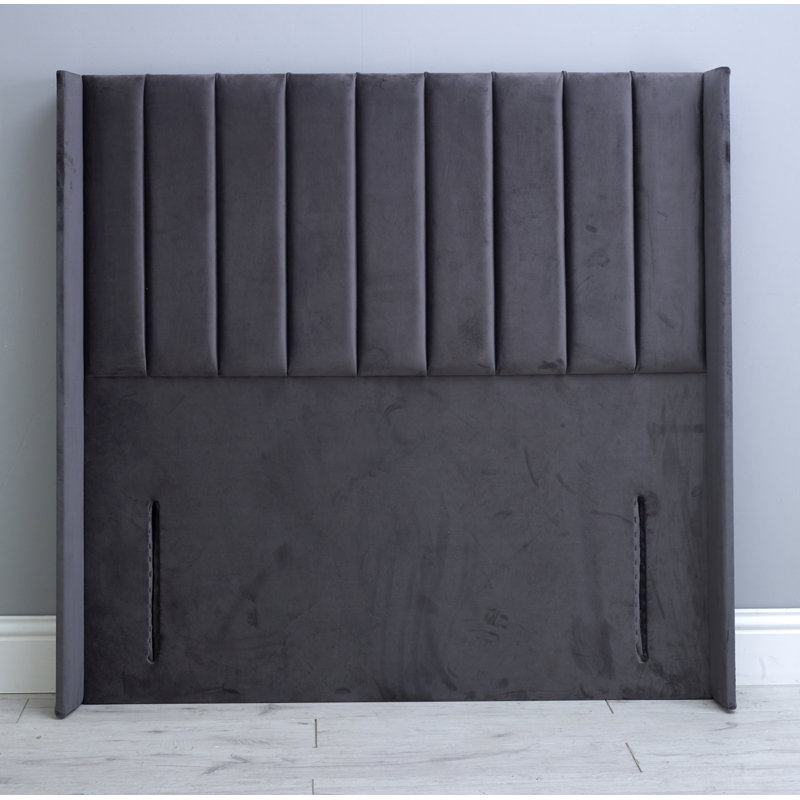 Rolland Upholstered Headboard, Ashphalt, Double (4'6)