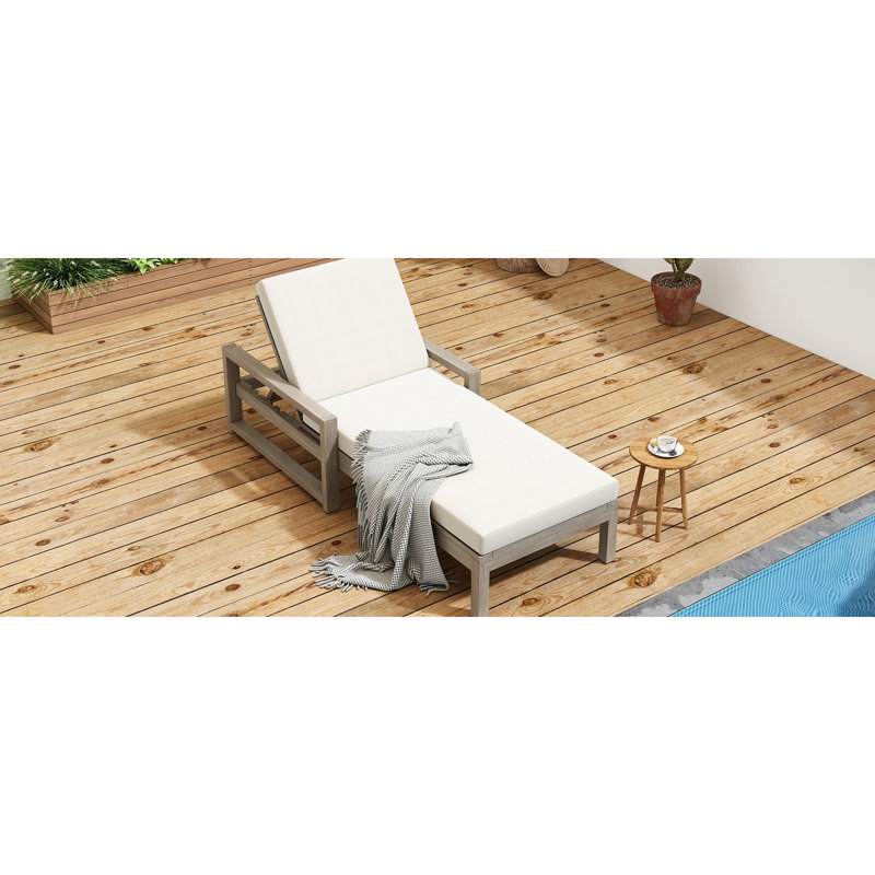 Chaises longues extérieures, dossier ajustable, 5 places. Chaises longues de patio pour piscine, jardin, terrasse, pelouse, grises. Bois et tissu. 22 kg, 400 unités offertes. Sécurité garantie.