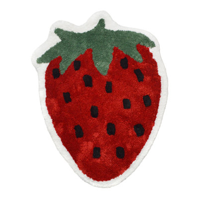 Strawberry Shaped Bath Mat