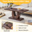 Rectangular Coffee Table In Walnut Finish - Fits Home Decor Style Dark Brown Textured Sticker Tone Living Room Comforts