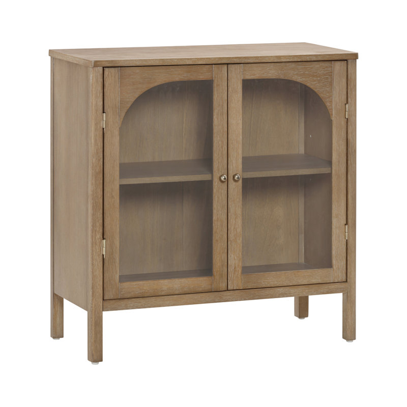 Buffet avec portes en verre , Marron clair