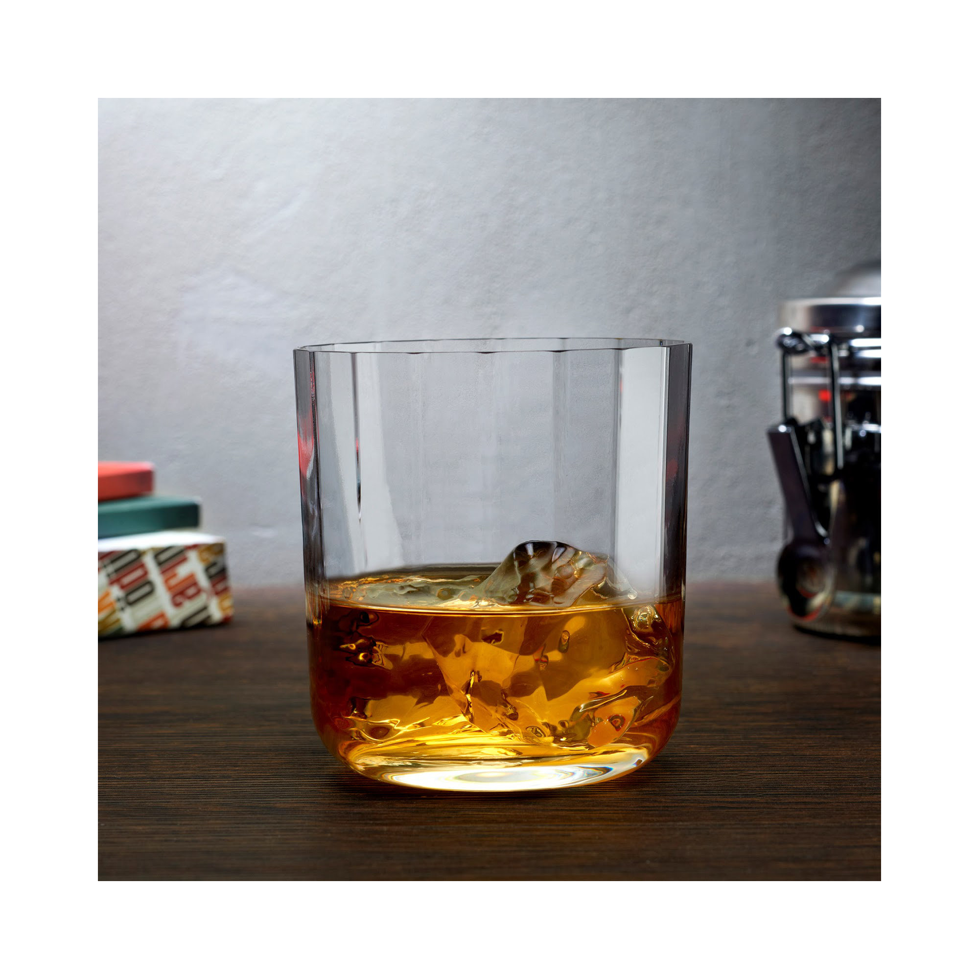 Neo 12.85 oz. Lead Free Crystal Whisky Glasses, Set of 2