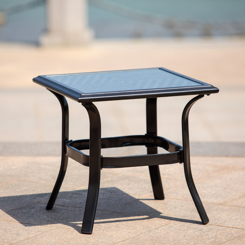 Table d'appoint d'extérieur en acier Leticia