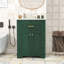 Meuble-lavabo élégant avec lavabo en céramique, tiroir basculant, portes à fermeture en douceur et tablette réglable-1660117496