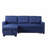 Upholstered Pull out Sectional Sofa with Chaise