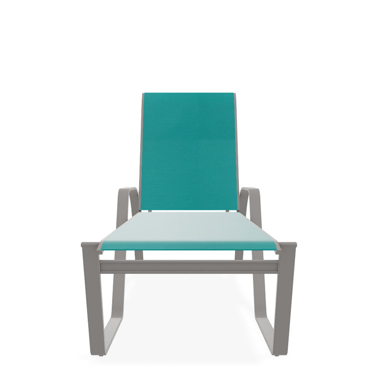 Holna Outdoor Rust-Resistant Metal Chaise Lounge
