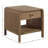 Jaywon Waterfall Solid Wood End Table, Latte