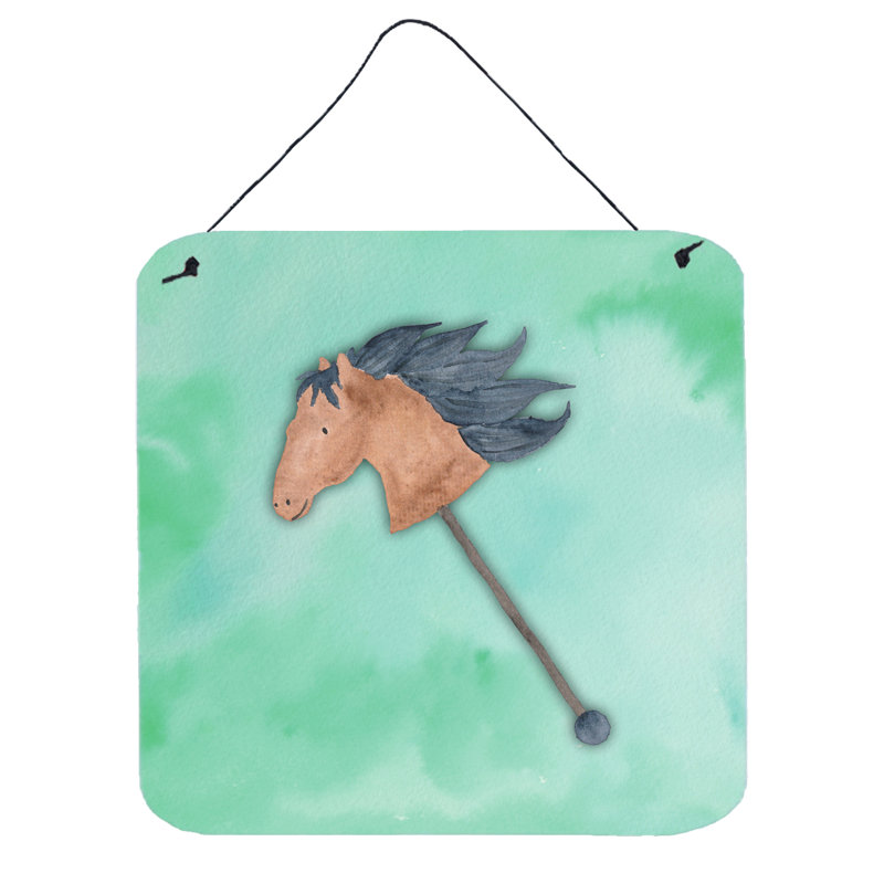 Décoration murale en aluminium pour cheval collant