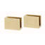 Contemporary II Shelf Brackets Only with Brass Construction-2088725520