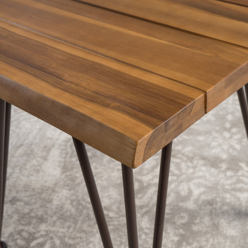 Table de bout en bois d’extérieur Yunel