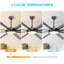 Ventilateur de plafond à DEL à 8 pales Osaze avec télécommande et ensemble d'éclairage inclus-1464144299-1469268465