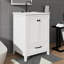 Meuble-lavabo compact 24 po avec évier 1 tiroir et panneaux de rangement