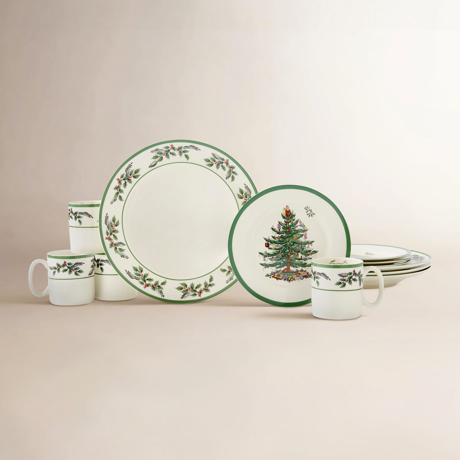 Christmas Tree Dinnerware Set
