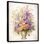 Nature morte avec des lys mauves dans un vase - Assortiment de bouquets d'art mural