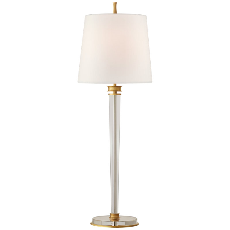 Thomas O'Brien Lyra Buffet Lamp, Antique Brass