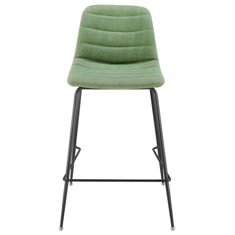 Raymer Upholstered Counter Stool, Green