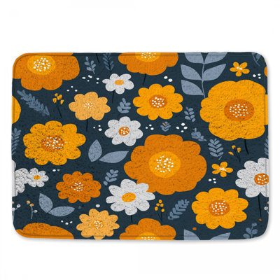 Tapis de bain floral