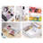  25 Piece Clear Plastic Drawer Organizer Set with Stackable Design 4 Sizes