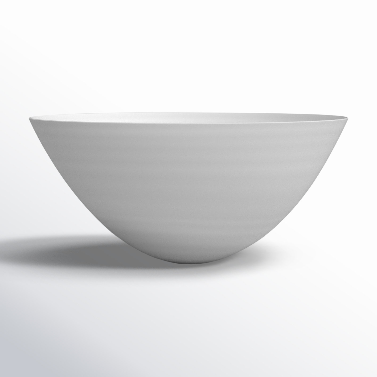 Pearla Glass Serving Bowl, Alabaster White