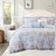 Checkered and Floral Comforter Set