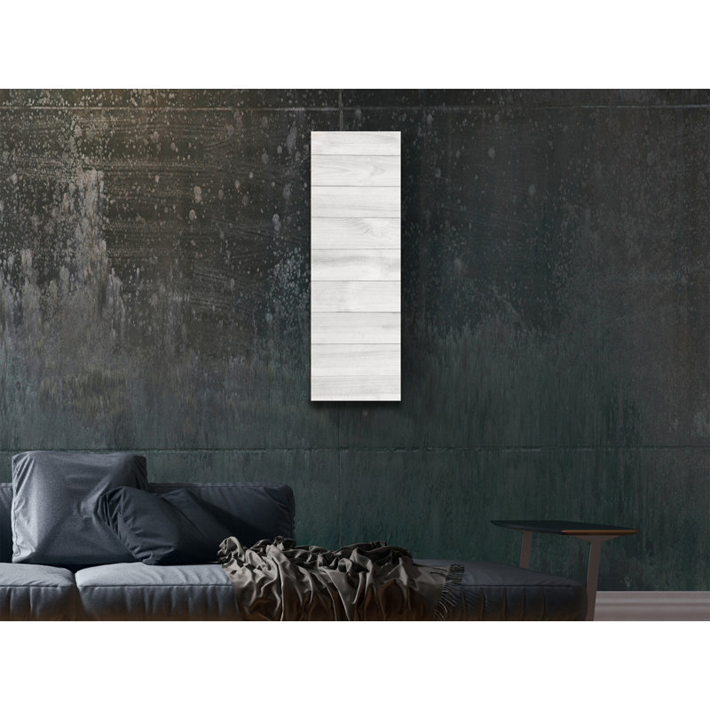 White Tempered Glass Radiant Wall Mounted Heater, 16x48