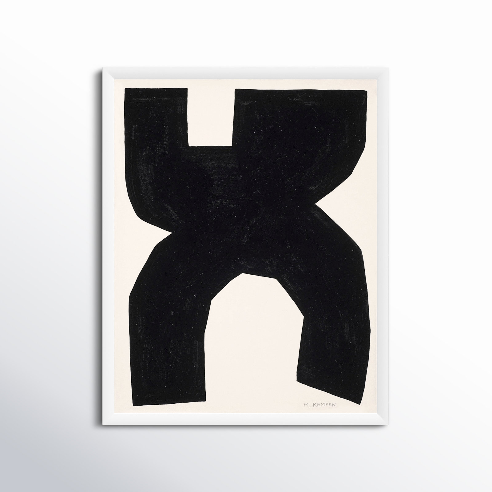 Module On White 1 by Michael Kempen, 20" H x 16" W x 1.25" D, White
