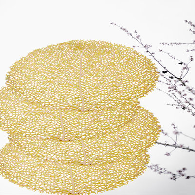 Enkel Vinyl Abstract Round Placemat
