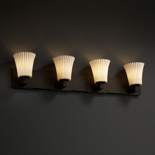 Darrien 4 - Light Vanity Light, Dark Bronze, Waves