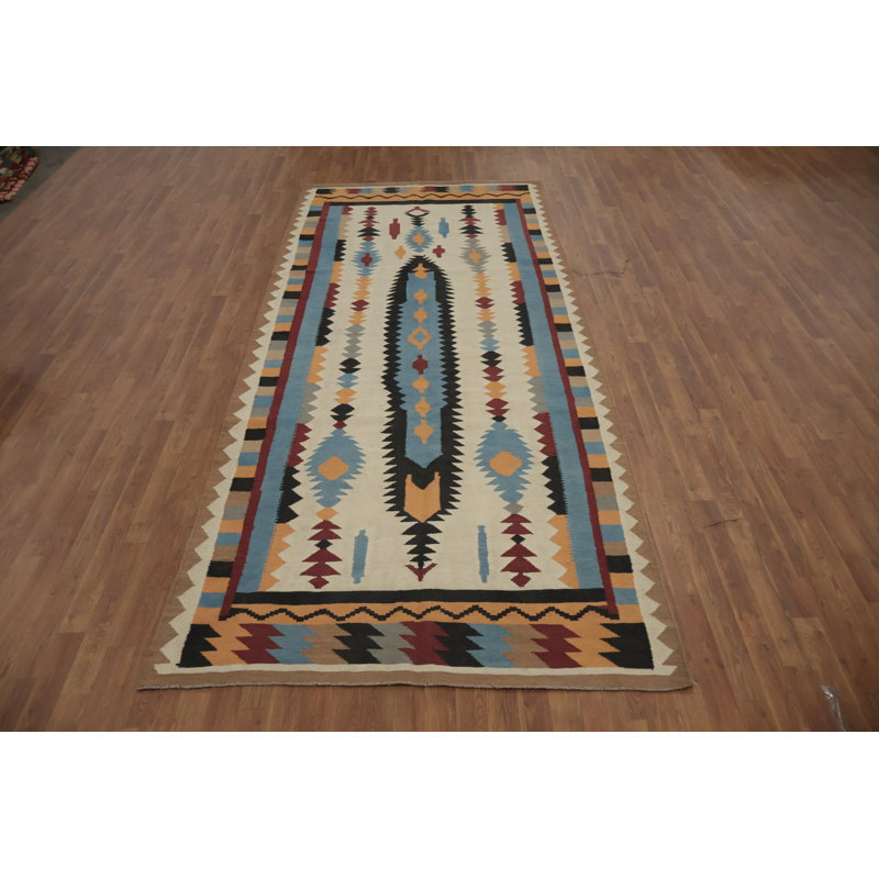 Tapis turc géométrique Kilim 5 x 12