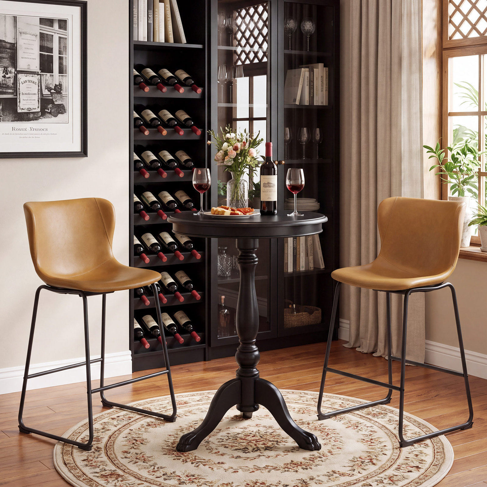 23.5 " Bar Stool, Brown